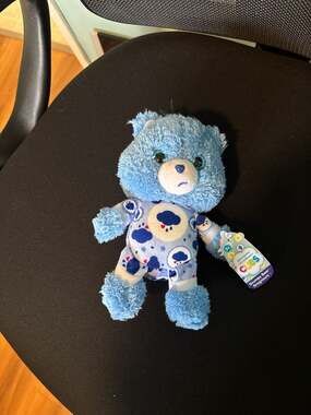 Care Bears Cubs Grumpy Bear Plush in Pajamas 8 Inch with Tags